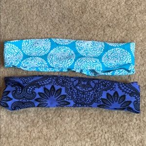 set of headbands stretchy material, NEVER WORN